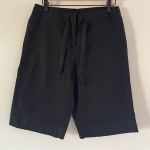 Black Bermudas Shorts Linen Cotton Blend George Women’s 6